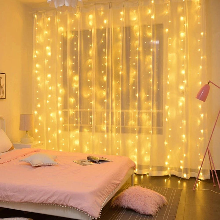BowLift | Christmas LED Curtain Lighting with 8 Modes – Waterproof Decorations for Indoor and Outdoor for Christmas