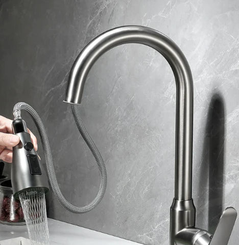 BowLift | SwiftFlow Modern Faucet Pull-Out Spray Sensor