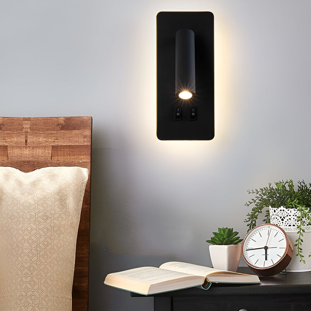 BowLift | Swivel330 | Minimalist Cylinder Wall Light – Adjustable 330° Rotating LED Sconce