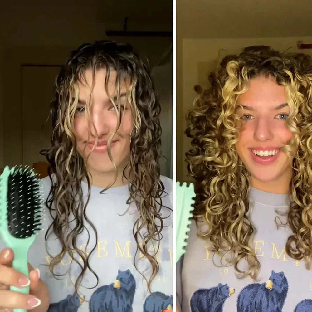 BowLift | CurlDefine detangling brush with frizz prevention function