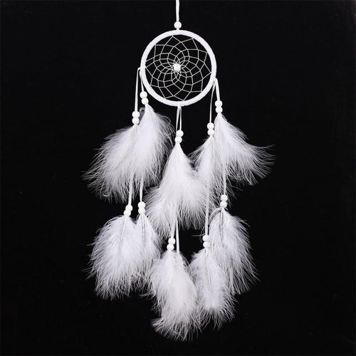 BowLift | Simple creative home decor ornaments dreamcatcher car pendant (White)