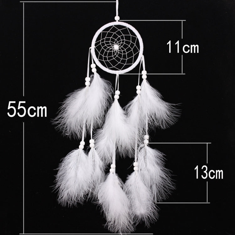 BowLift | Simple creative home decor ornaments dreamcatcher car pendant (White)