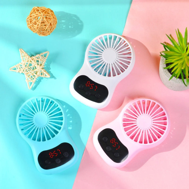 Multifunctional Clock Small Fan Creative Desktop Mini USB Fan(White) | Bowlift