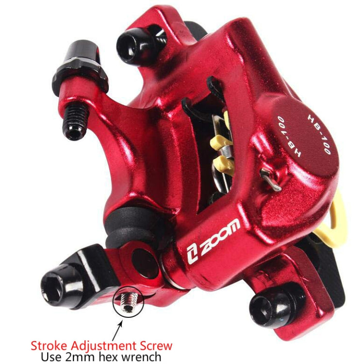 BowLift | ZOOM HB100 Mountain Bike Hydraulic Brake Caliper Folding Bike Cable Actuated Hydraulic Disc Brake Caliper, Style: Front (Blue)