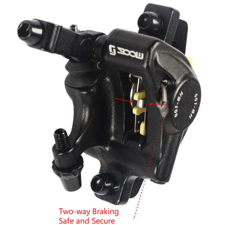 BowLift | ZOOM HB100 Mountainbike Hydraulic Brake Caliper Folding Bike Cable Hydraulic Disc Brake Caliper, Style: Front and Rear (Blue)