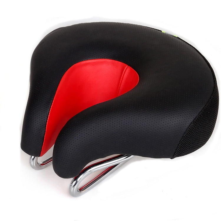 BowLift | Nose-less Bicycle Saddle Mountain Bike Thick Soft Padding (Red)