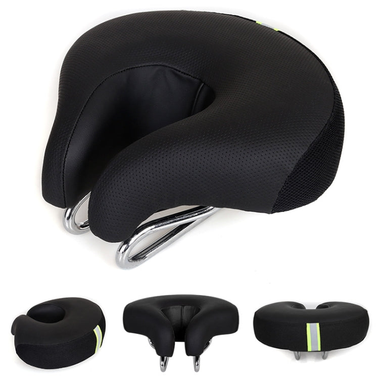 BowLift | Noseless Bicycle Saddle Mountain Bike Thick Soft Padding (Black)