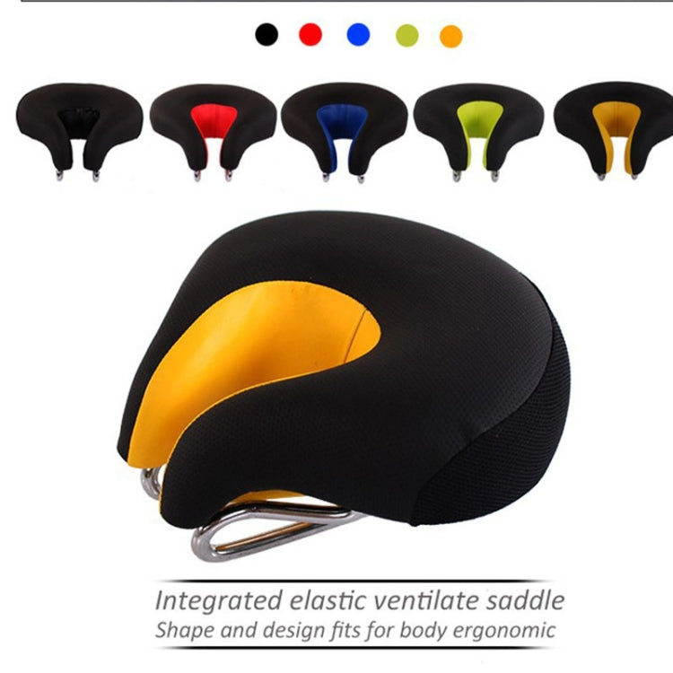 BowLift | Nose-less Bicycle Saddle Mountain Bike Thick Soft Padding (Red)