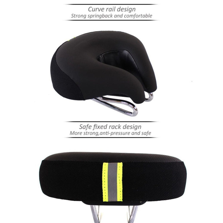 BowLift | Seamless Bicycle Seat Mountain Bike Thick Soft Padding (Green)