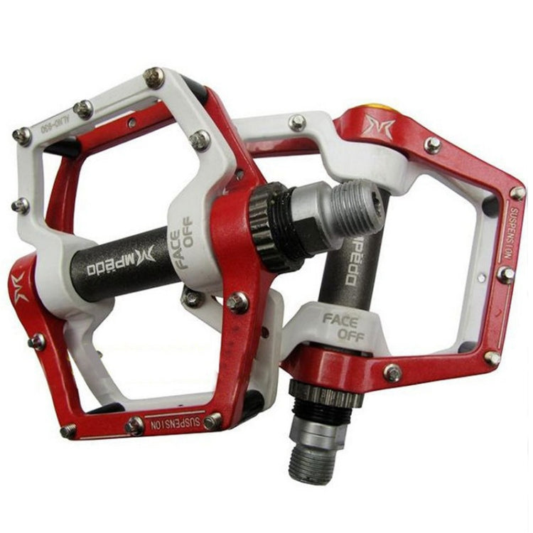 BowLift | MPEDA Mountainbike Platform Pedal Ultra-Light Aluminum Alloy Non-Slip Platform Pedal, Size: 930(White Red)