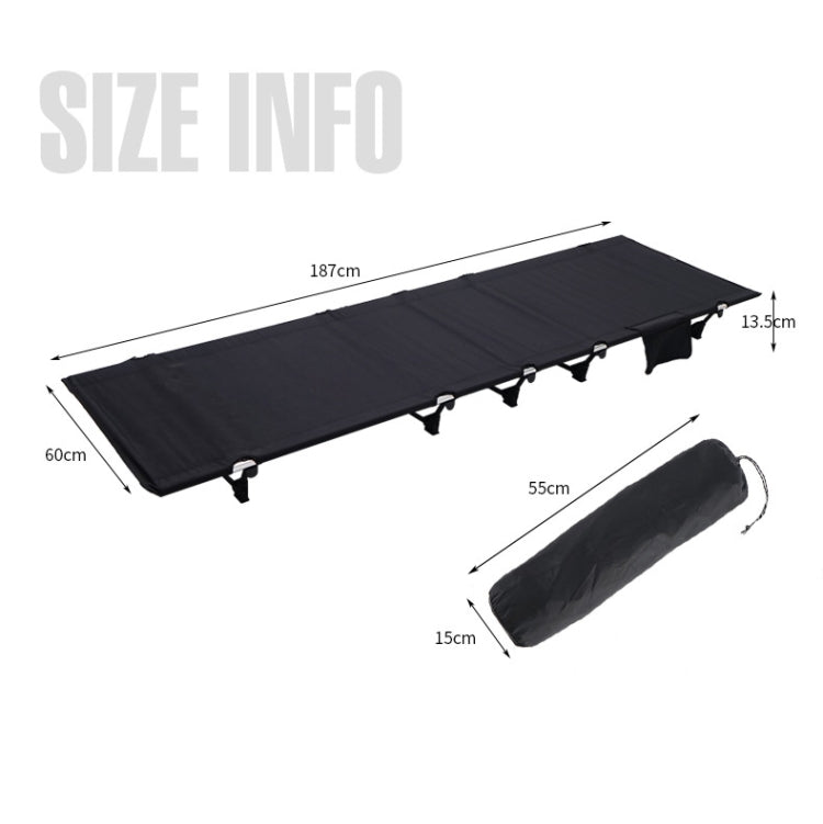BowLift | CLS Outdoor Lightweight Folding Bed Camping Simple Leisure Bed (Gray)
