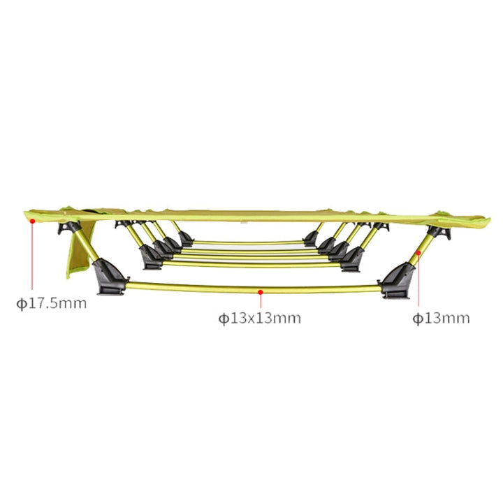 BowLift | CLS Outdoor Lightweight Folding Bed Camping Simple Leisure Bed (Gray)