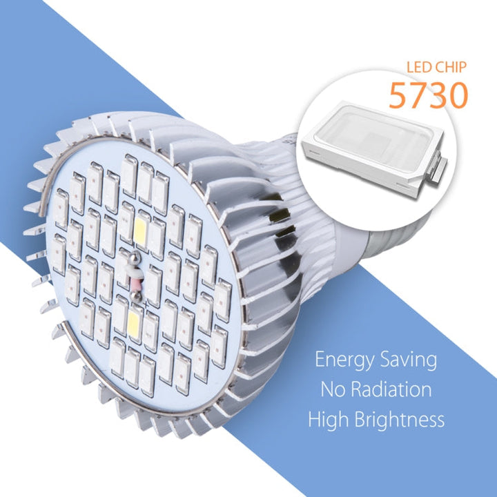 BowLift | LED Plant Growth Lamp Full Spectrum E27 Plant Fill Light, Power: 30W 40 Lamp Beads
