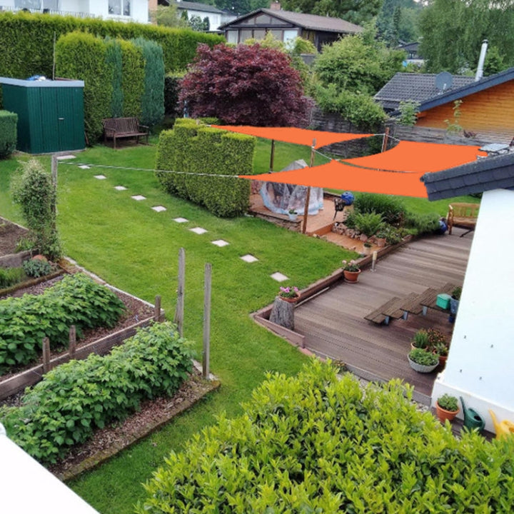BowLift | Outdoor Garden Sun Sail waterproof Anti-UV Canopy, Size: 2m x 5m (Red)