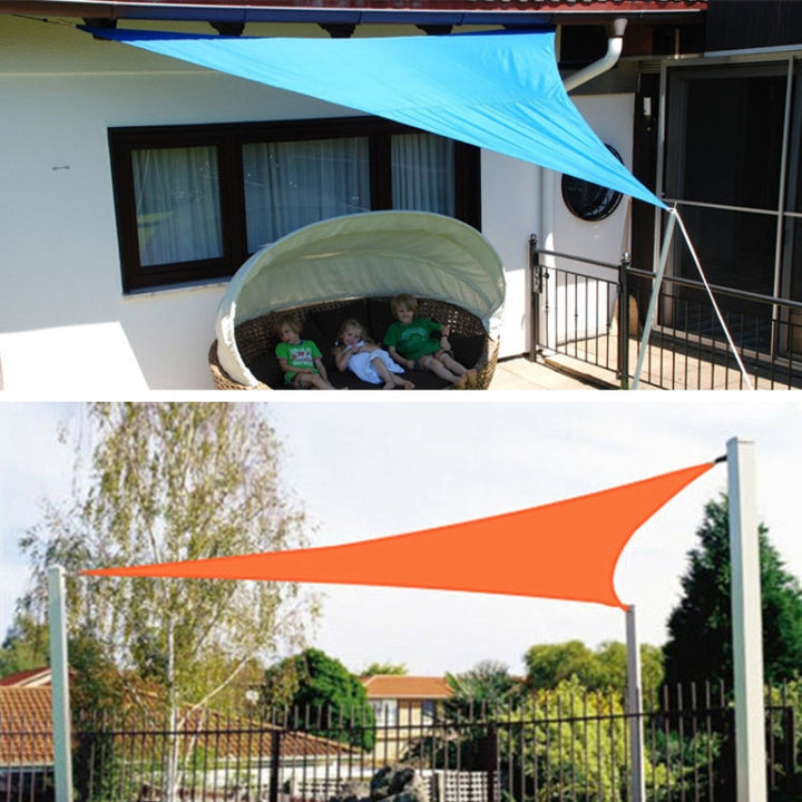 BowLift | Triangular Outdoor Garden Sun Shade Sail waterproof Anti-UV Awning, Size: 4m x 4m x 5.7m (Red)