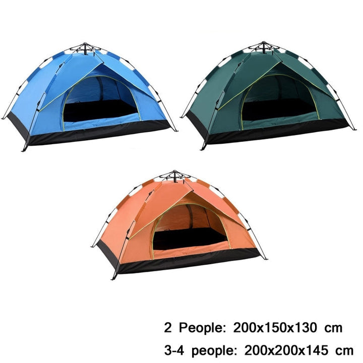 BowLift | TC-014 Outdoor Beach Travel Camping Automatic Spring Multi-Person Tent For 2 Persons (Blue)