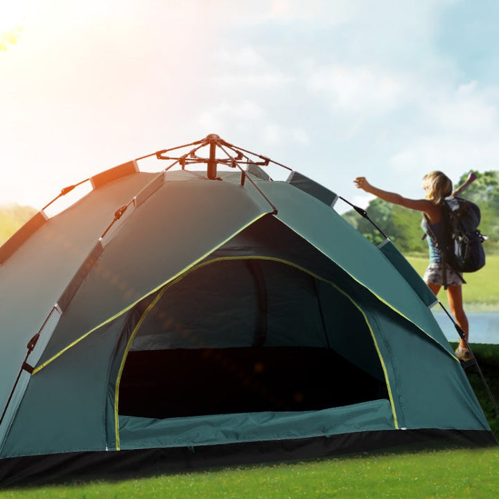 BowLift | TC-014 Outdoor Beach Travel Camping Automatic Spring Multi-Person Tent For 2 Persons (Blue)