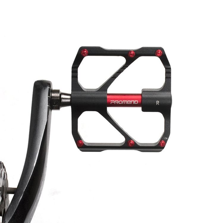 BowLift | 1 Pair PROMEND Mountain Bike Racing Bicycle Aluminum Pedals (PD-R87 Black)