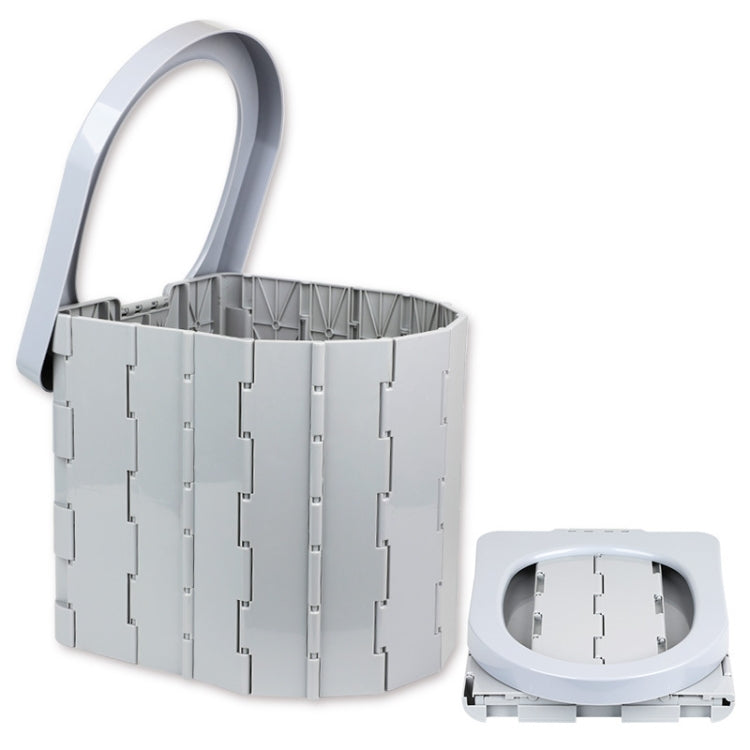 BowLift | Auto-Toilet Integrated Portable Folding Toilet Self-Driving Tour Outdoor Camping Toilet (Light Grey)