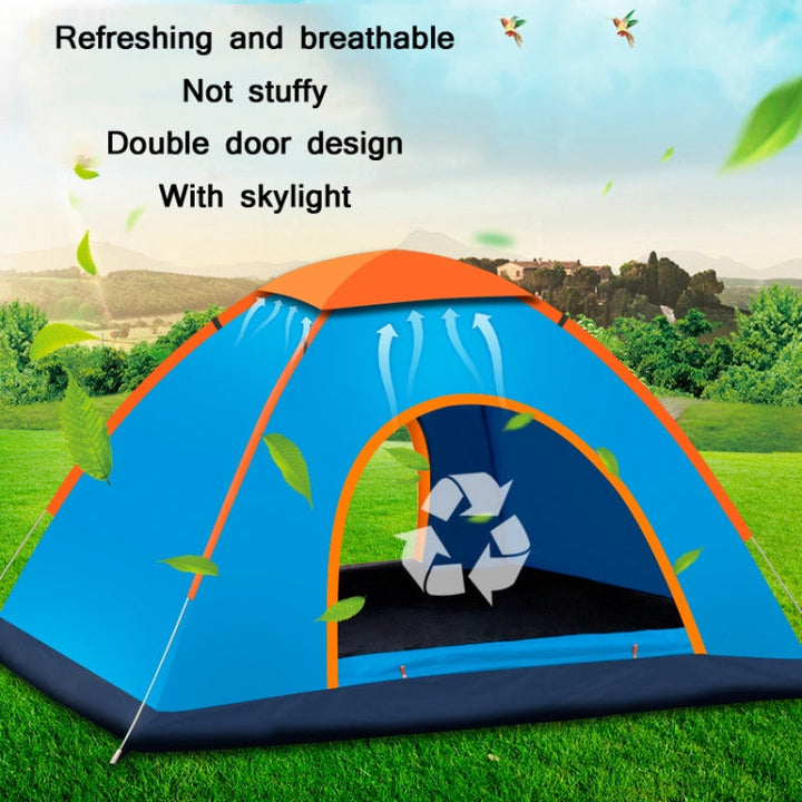 BowLift | Outdoor Camping Beach Rainproof Sunproof Automatic Quick Setup Tent for 3-4 People (Blue)