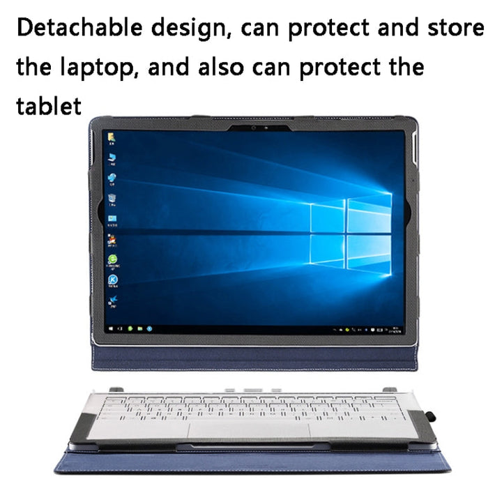 BowLift | PU Leather Laptop Case for Microsoft Surface Book 2 15 Inch (Gentleman Gray)