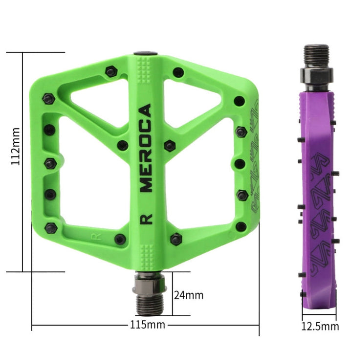 BowLift | MEROCA Mountainbike Nylon Pedal (Green)