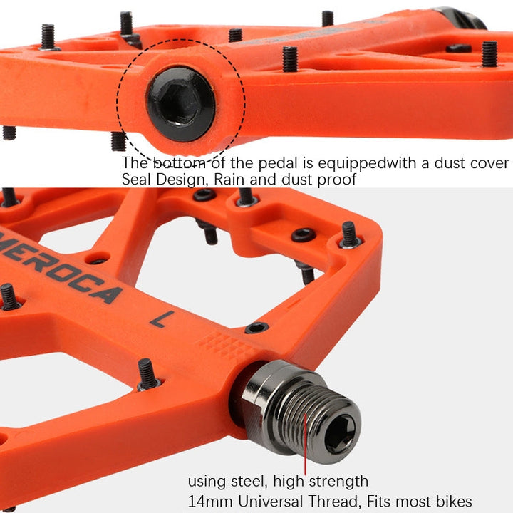 BowLift | MEROCA Mountainbike Nylon Pedal (Green)