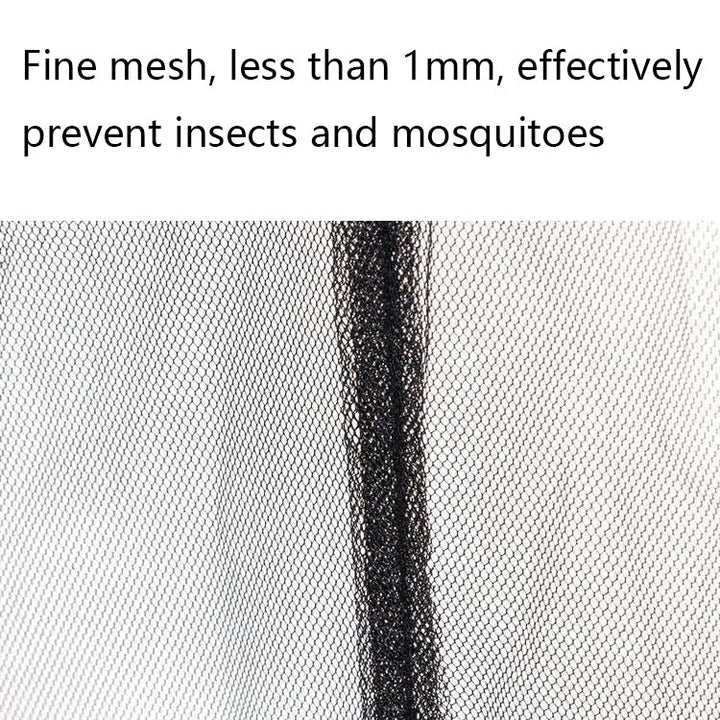 BowLift | HY-0205 300 x 230 cm Outdoor Sun Umbrella Anti-Mosquito Net Cover, Dimensions: Folding Tents (Black)