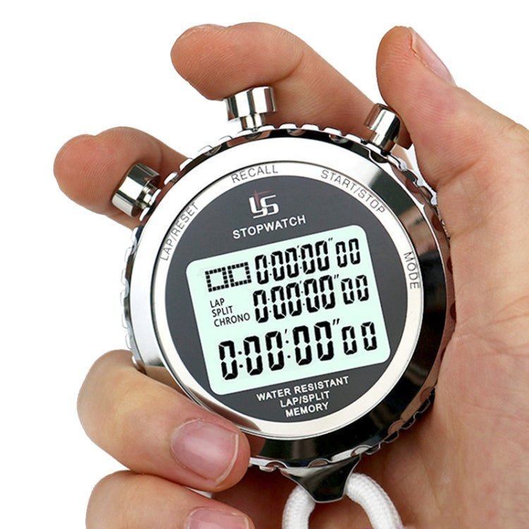 Digital Stopwatch Stainless Steel 3-Line Display | Bowlift