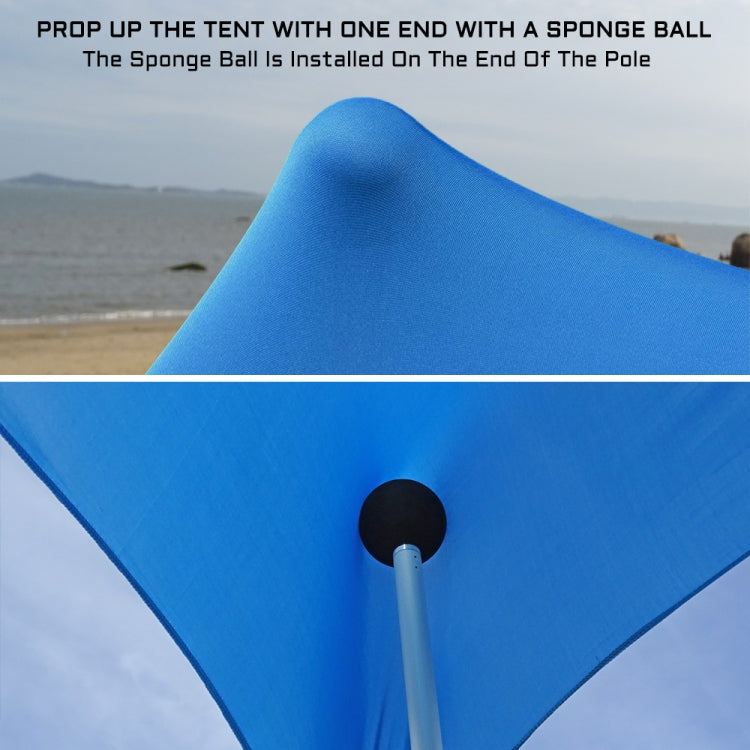BowLift | Outdoor Beach Lycra Canopy Camping Tent Sunshade Fishing Tent, Size: 210x160x150cm(Blue)