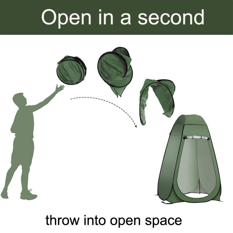 BowLift | Outdoor Camping Toilet Tent Automatic Shower Tent, Style: Single Person (Olive Green)