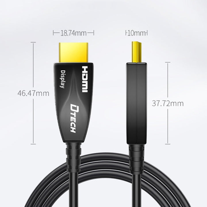 BowLift | DTECH HDMI 2.0 Version Fiber Optic Cable 4K 60Hz Large Screen TV Engineer Wiring, Length: 10m