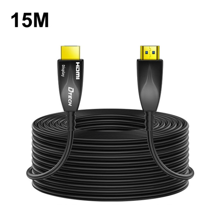 BowLift | DTECH HDMI 2.0 Version Fiber Optic Cable 4K 60Hz Large Screen Television Engineering Wiring, Length: 15m
