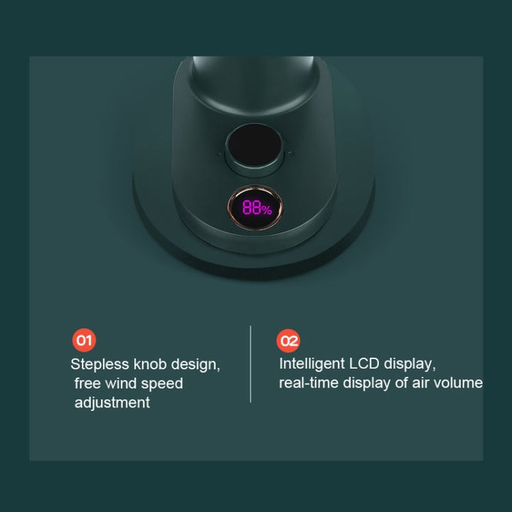 Smart Remote Control Usb Charging Shaking Head Desktop Fan Stroller Clip Fan(Black) | Bowlift