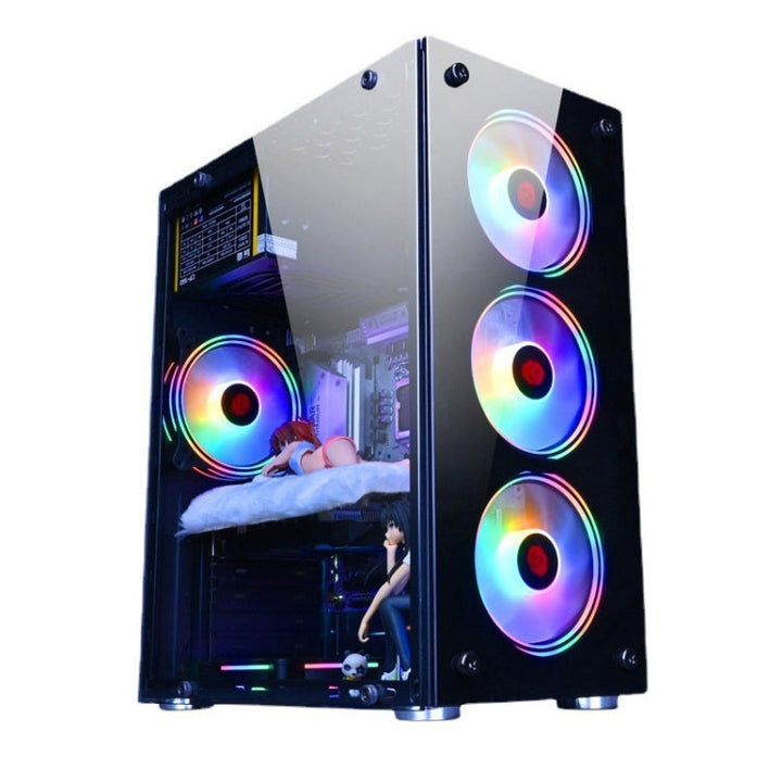 BowLift | Computer CPU RGB glowing radiator 8 fans + remote control