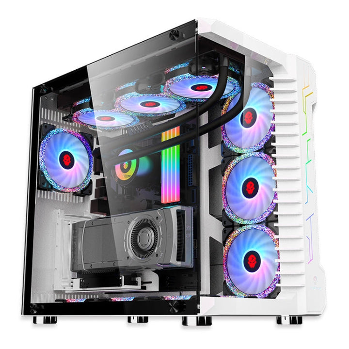 BowLift | Computer CPU RGB glowing radiator 8 fans + remote control