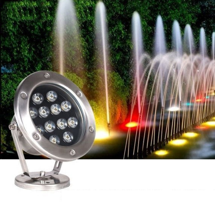 BowLift | LED Underwater Light Pool Fish Pond Fountain Waterproof Landscape Light 24W (Warm White)