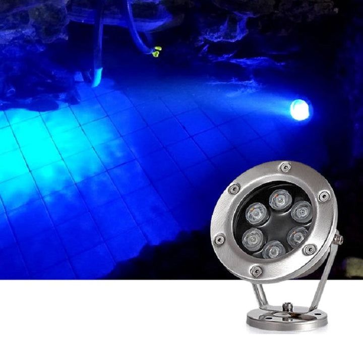 BowLift | LED Underwater Light Pool Fish Pond Fountain Waterproof Landscape Light 24W (Warm White)