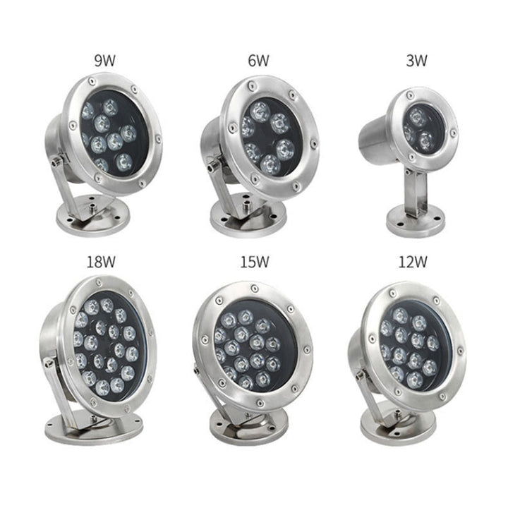 BowLift | LED Underwater Light Pool Fish Pond Fountain Waterproof Landscape Light 24W (Warm White)