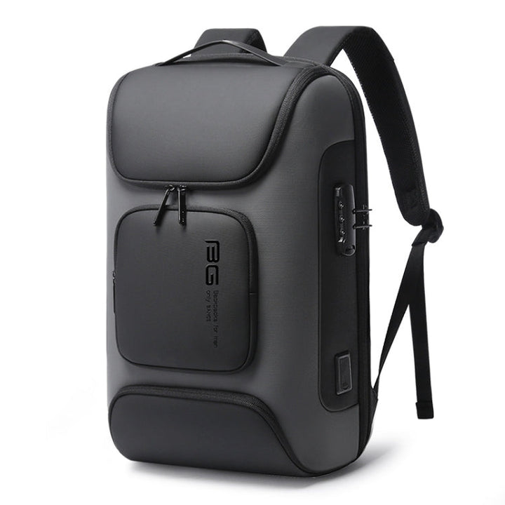 BowLift | BANGE BG-7216plus Anti-theft Waterproof Travel Men's Backpack 15.6 Inch Laptop Bag (Gray)