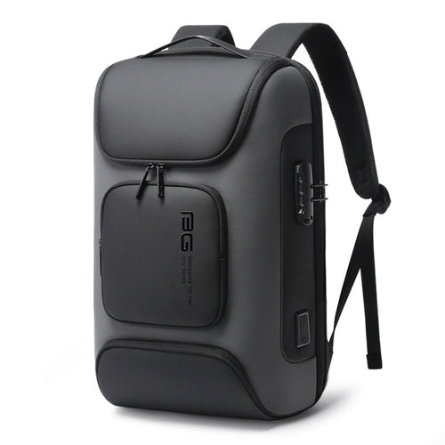 BowLift | BANGE BG-7216plus Anti-theft Waterproof Travel Men's Backpack 15.6 Inch Laptop Bag (Gray)