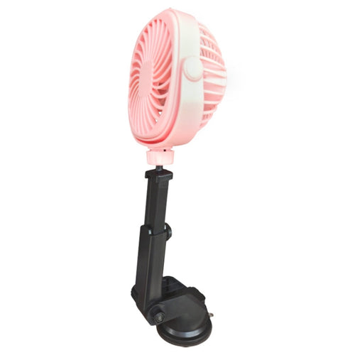 Car Suction Cup Fan Desktop Dormitory Office Kitchen Fan(Pink) | Bowlift