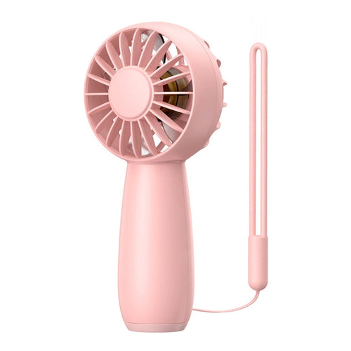 USB Outdoor Mini Handheld Brushless Motor Fan, Style: 1500mAh(Pink) | Bowlift