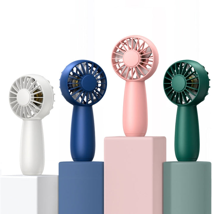 USB Outdoor Mini Handheld Brushless Motor Fan, Style: 1200mAh(Blue) | Bowlift