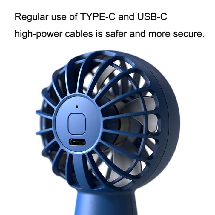 USB Outdoor Mini Handheld Brushless Motor Fan, Style: 1500mAh(Pink) | Bowlift