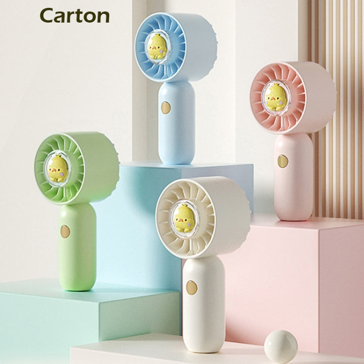 Hand Holds Small Fan Portable Mini Pocket Fan, Style: Blue Duck | Bowlift