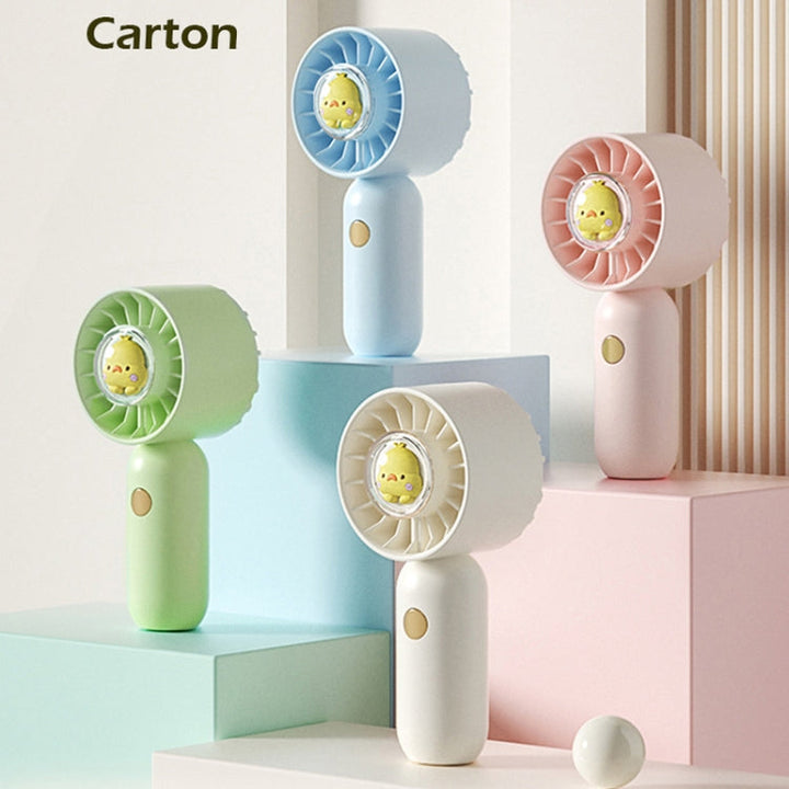 Hand Holds Small Fan Portable Mini Pocket Fan, Style: Blue Duck | Bowlift