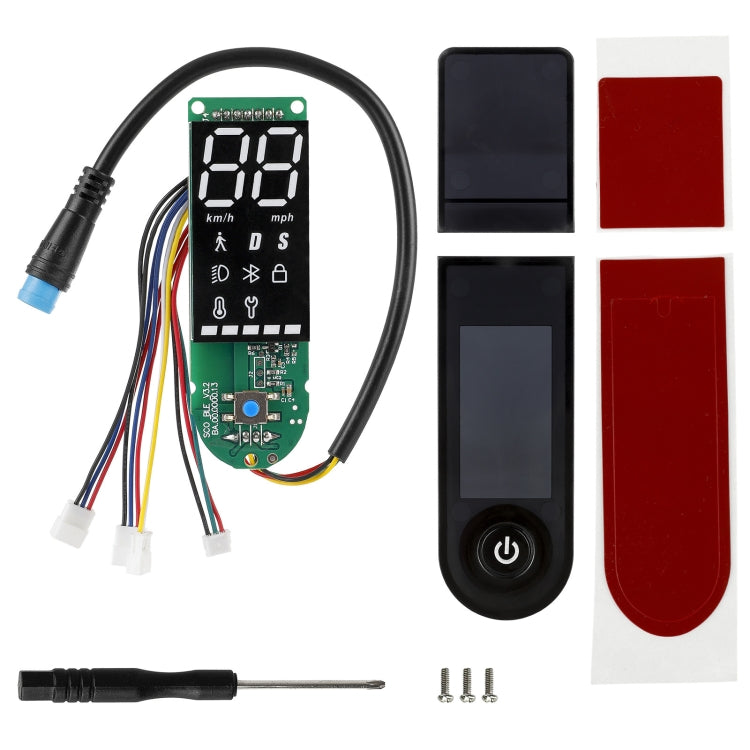 BowLift | For Xiaomi Electric Scooter Pro/Pro 2/1S Four-Wire Dual Brake Bluetooth Board Set, Specification: With Switch Panel