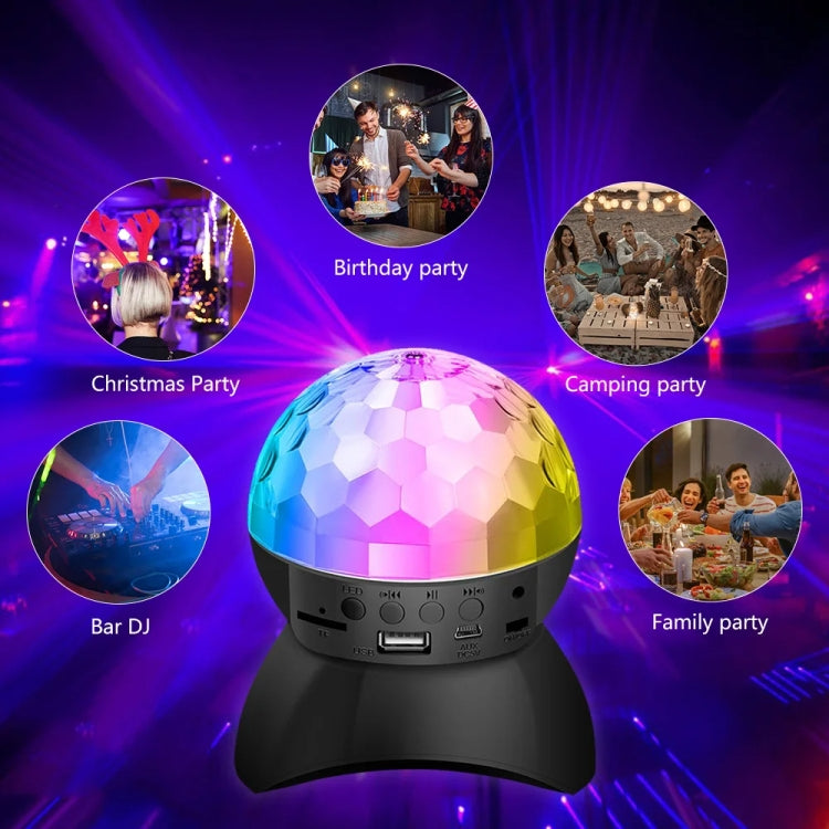 BowLift | Home LED Magic Ball Lights Bounce Ambient Lamps Room Sound Lights Balls, Color: Charging Model Black (RGB Colored 5W)