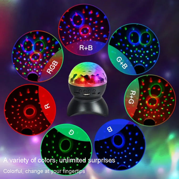 BowLift | Home LED Magic Ball Lights Bounce Ambient Lamps Room Sound Lights Balls, Color: Charging Model Black (RGB Colored 5W)